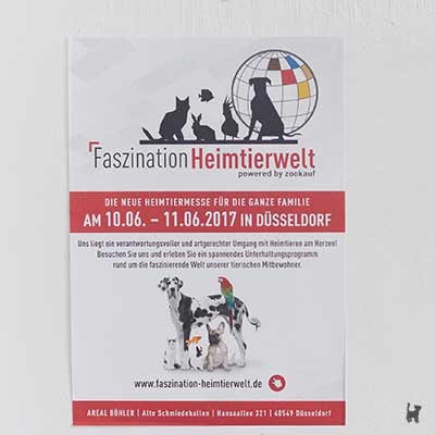 Plakat der Faszination Heimtierwelt 2017