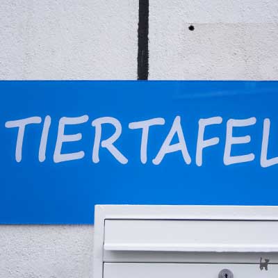 Schild 'Tiertafel'