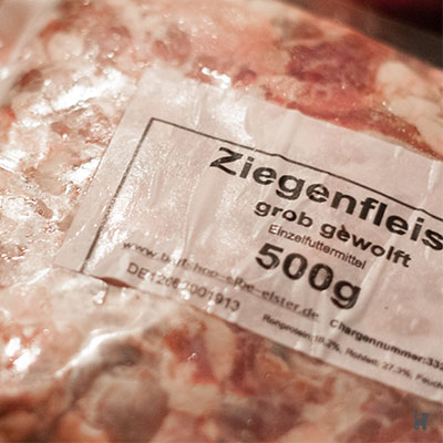 Ziegenfleisch-Verpackung