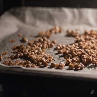 Selbstgemachte Katzenleckerchen im Backofen