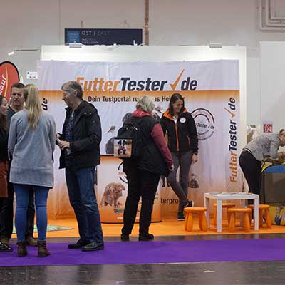 Futtertester.de-Messestand