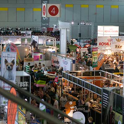 Einblick in die Messehalle der Hund&Katz 2016